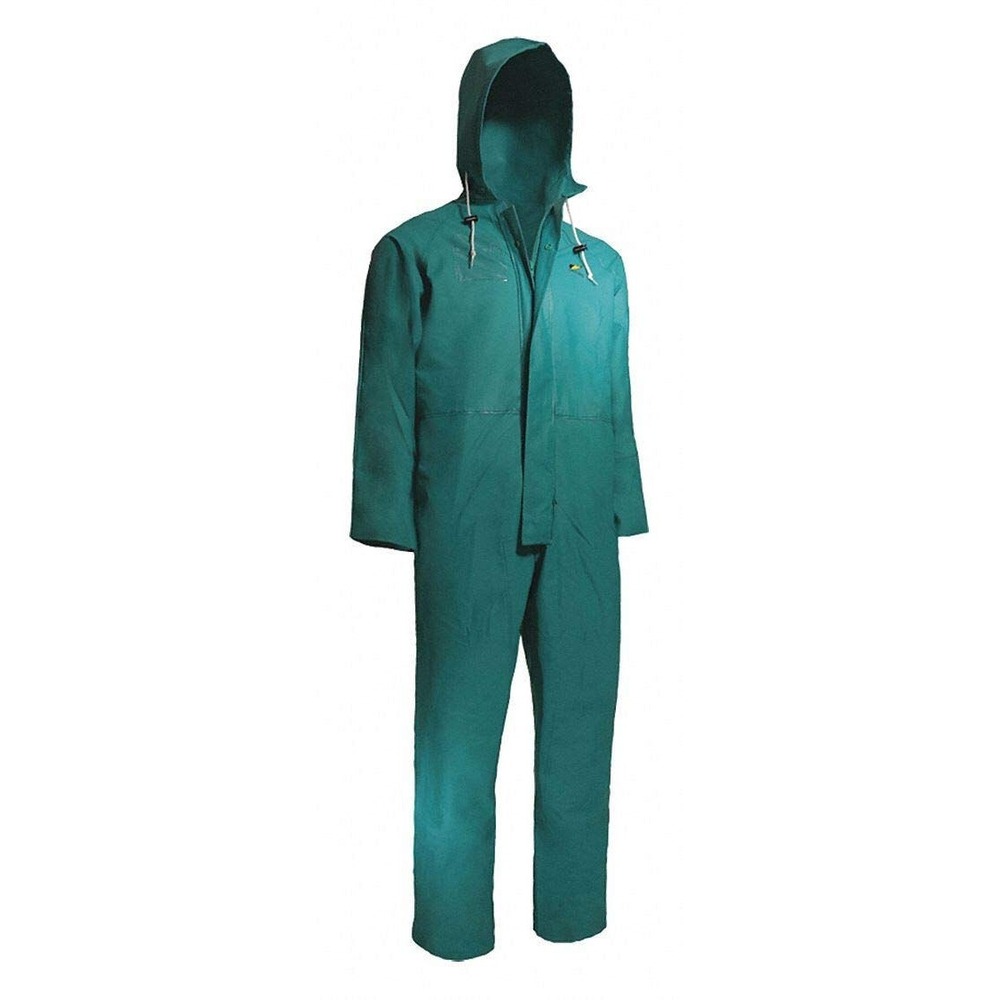 ONGUARD 71020 PVC/Nylon/Polyester Chemtex Coverall with Attached Hood - Medium